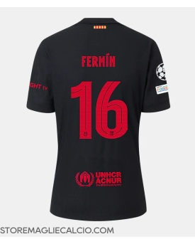 Barcelona Fermin Lopez #16 Maglia Gara Trasferta Repliche 2024-25
